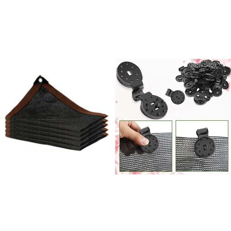 UV-blockerande HDPE-skuggnät med öglor