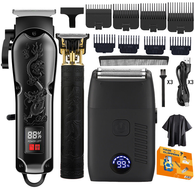 ✂️ 50% RABATT NU! ⚡ Professionellt Elektriskt Hårklippningsset för Män – Titaniumbladar & Smart LED – Perfekt för Hårklippning, Skägg & Styling – Sladdlöst & Lång Batteritid 💈