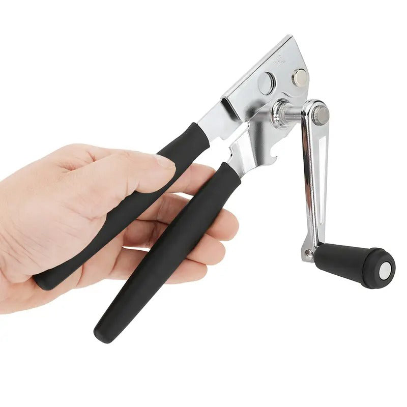 Ergonomisk manuell burköppnare med 360° vridbart handtag