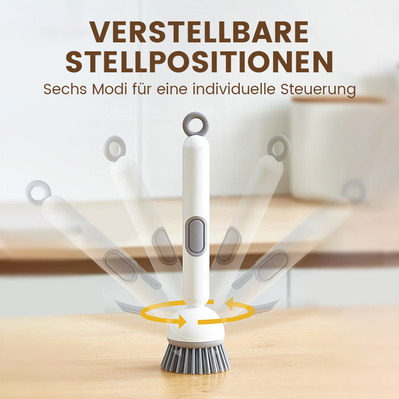 🍳 60 % rabatt! 🧼 Långhandlad roterande rengöringsborste💗 – grundlig rengöring, ryggvänlig, idealisk för bestick 💦