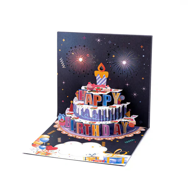 🎵 60% RABATT! 🎂 3D Popup-Musikalisk Födelsedagskort – Lyser, Spelar Sång & Överraskande Popup 🎁