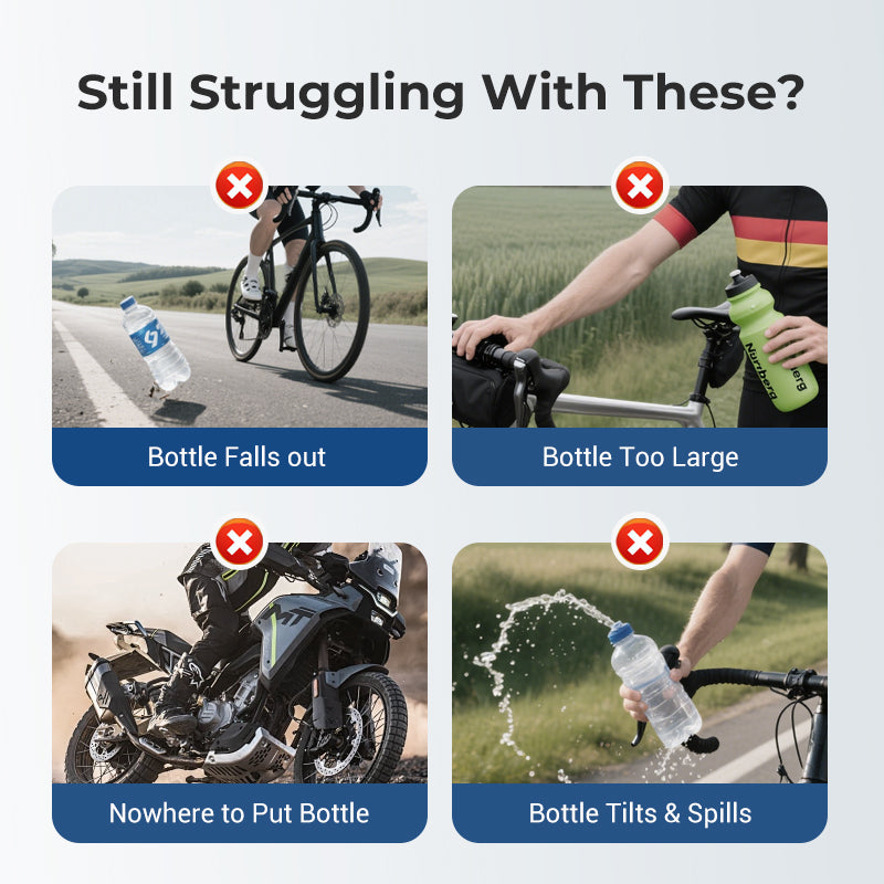 🚲 50 % RABATT NU! 🥤 Anpassningsbar cykelflaskhållare – flexibel gitterstruktur, 360° rotation & verktygslös montering ✨