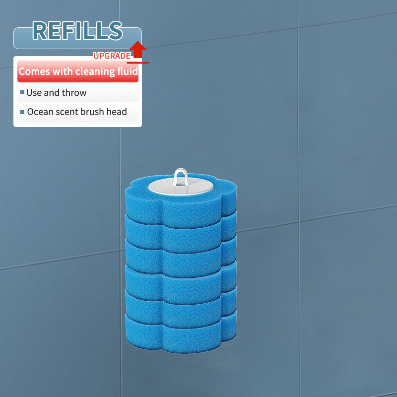 🏆 Försäljningen överstiger 50 000 enheter! 🚽💦 Innovativ uppsättning engångstoalettborstar med väggfäste ✨