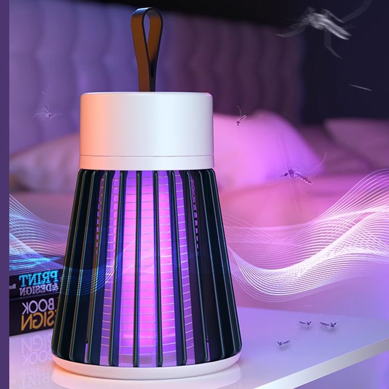 2025 Ny elektrisk chock mygg mygglampa inomhus utomhus USB -laddning myggavvisande myggsläckningslampa