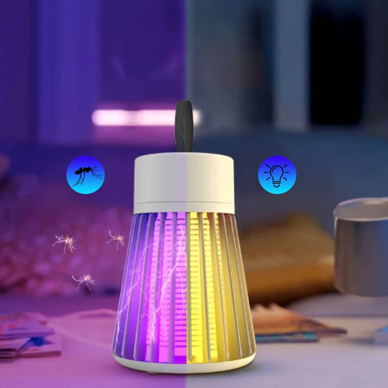 2025 Ny elektrisk chock mygg mygglampa inomhus utomhus USB -laddning myggavvisande myggsläckningslampa