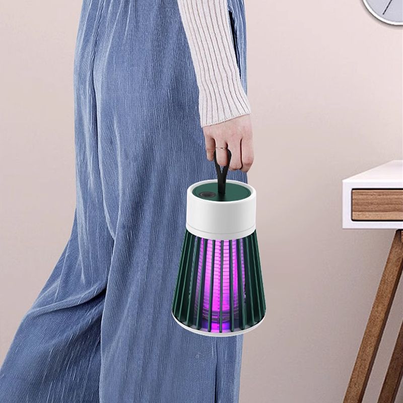 2025 Ny elektrisk chock mygg mygglampa inomhus utomhus USB -laddning myggavvisande myggsläckningslampa