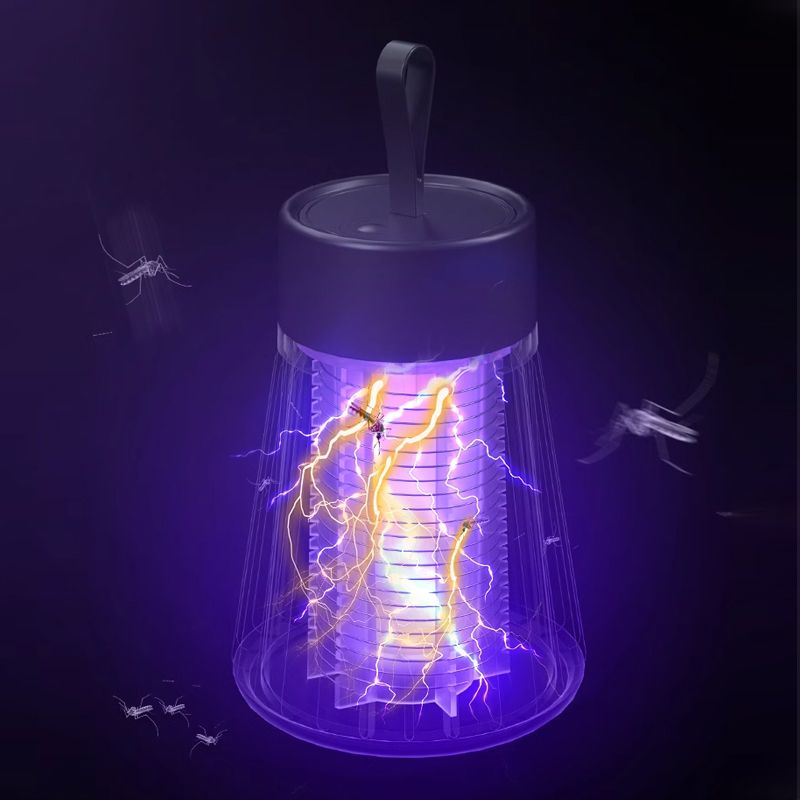 2025 Ny elektrisk chock mygg mygglampa inomhus utomhus USB -laddning myggavvisande myggsläckningslampa
