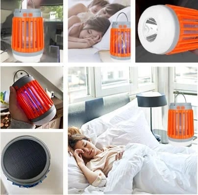 2025 Ny elektrisk chock mygg mygglampa inomhus utomhus USB -laddning myggavvisande myggsläckningslampa