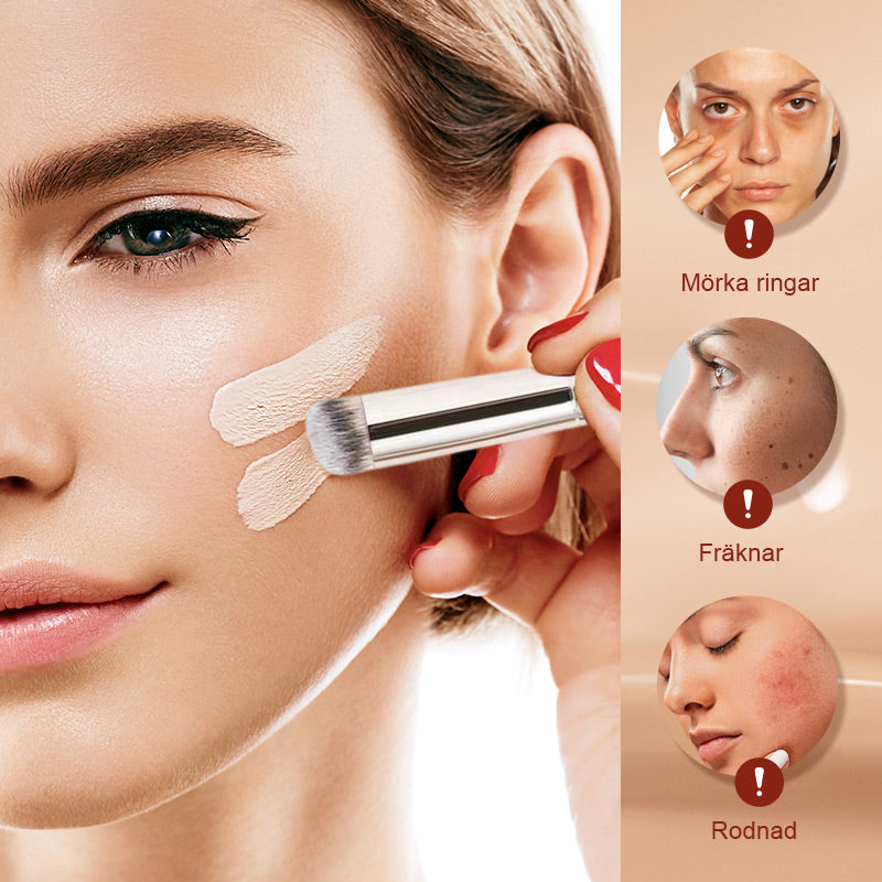 👁️ SISTA DAGEN - KÖP 1 FÅ 2!❤️ 60 % rabatt!✨ Korrigerande Concealer för Under Ögonen - Eliminerar Mörka Ringar & Fåror med Fuktighetsgivande Formula & Precisionsborste 🌟🖌️