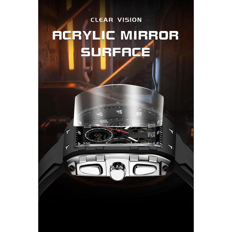 🎁 53% RABATT🎄Sportig, självlysande digital automatisk herrklocka