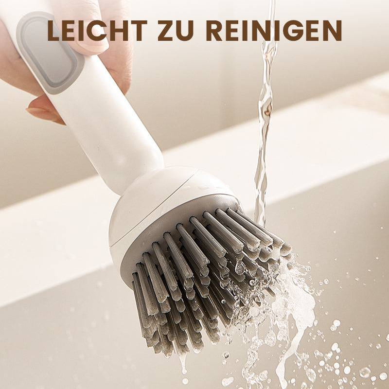 🍳 60 % rabatt! 🧼 Långhandlad roterande rengöringsborste💗 – grundlig rengöring, ryggvänlig, idealisk för bestick 💦