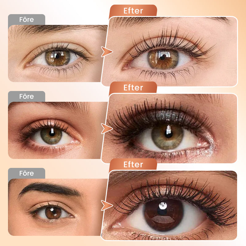 💄 Över 50 000 sålda! Köp en, få en gratis! ✨ Vattenfast fibermascara – rik på fibrer som ger fylliga och böjda fransar. Klumpar sig inte under dagen och gör fransarna längre och mer böjda 🌟👁️