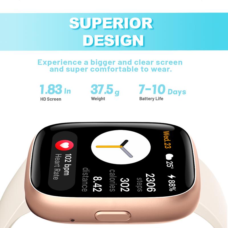 🔥2026 Nyheter i rea⌚ Unisex-smartklocka🎁 Svara och ring samtal🛌 Sömnspårning🏋️ 100 sportlägen💦 IP68 vattentät stegräknare
