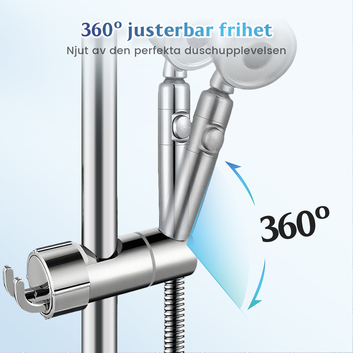 ✨🚿 53 % rabatt! 🎁 Duschhållare utan borrning – omedelbar installation, extremt stabil