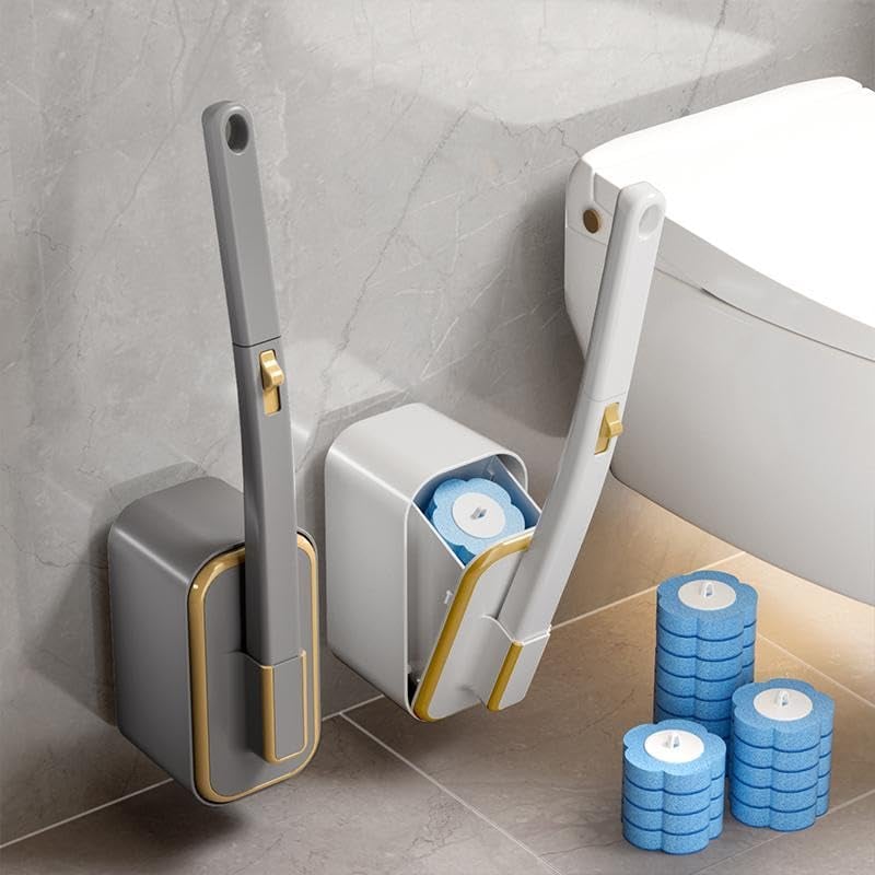 🔥NYÅRSREA!!⚡ÖVER 50 000 SÅLDA!🚽💦Engångsersättning för innovativt toalettborstset för väggmontering✨