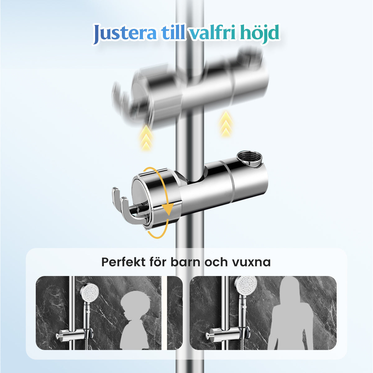 ✨🚿 53 % rabatt! 🎁 Duschhållare utan borrning – omedelbar installation, extremt stabil