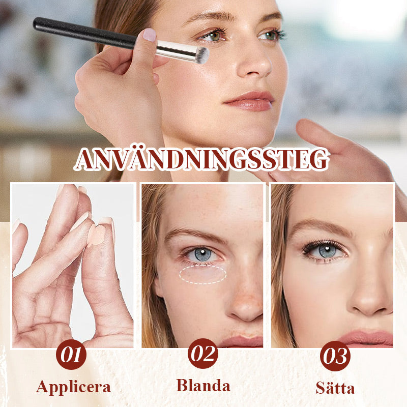 👁️ SISTA DAGEN - KÖP 1 FÅ 2!❤️ 60 % rabatt!✨ Korrigerande Concealer för Under Ögonen - Eliminerar Mörka Ringar & Fåror med Fuktighetsgivande Formula & Precisionsborste 🌟🖌️