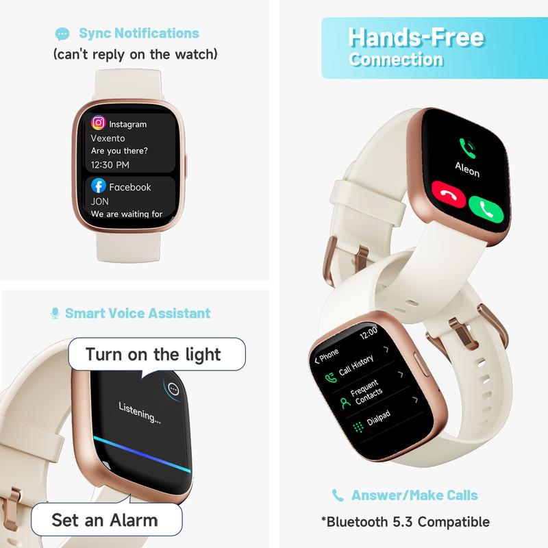 🔥2026 Nyheter i rea⌚ Unisex-smartklocka🎁 Svara och ring samtal🛌 Sömnspårning🏋️ 100 sportlägen💦 IP68 vattentät stegräknare