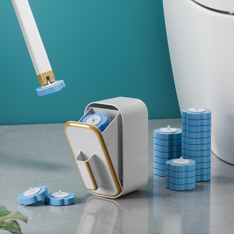 🏆 Försäljningen överstiger 50 000 enheter! 🚽💦 Innovativ uppsättning engångstoalettborstar med väggfäste ✨