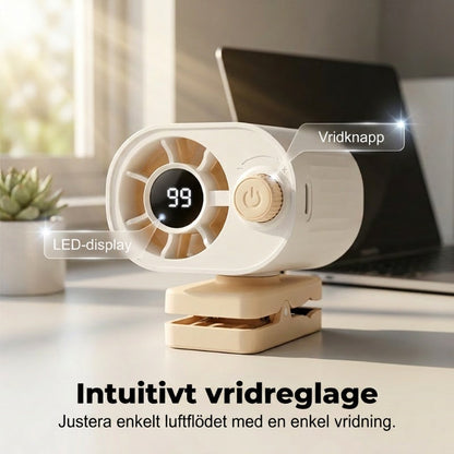 🔥50% RABATT! 🔥Uppladdningsbar Portabel Luftkylare med Clip för Utomhusbruk