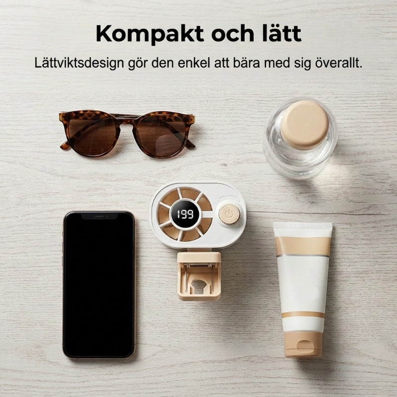 🔥50% RABATT! 🔥Uppladdningsbar Portabel Luftkylare med Clip för Utomhusbruk