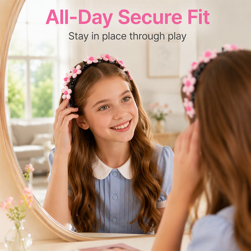 🎀 Köp 1 få 1 gratis! ✨ Söta flätade hårnål – fin dekoration för flickor – mjukt ABS-harts, stadigt grepp & enkel användning – perfekt present till dottern 💝