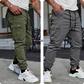 👖 50% RABATT NU!🛠️ Herr Arbetsbyxor Cargo Sweatpants – Taperade Joggers & Dragsko – Multi-Ficka Streetwear 🔥