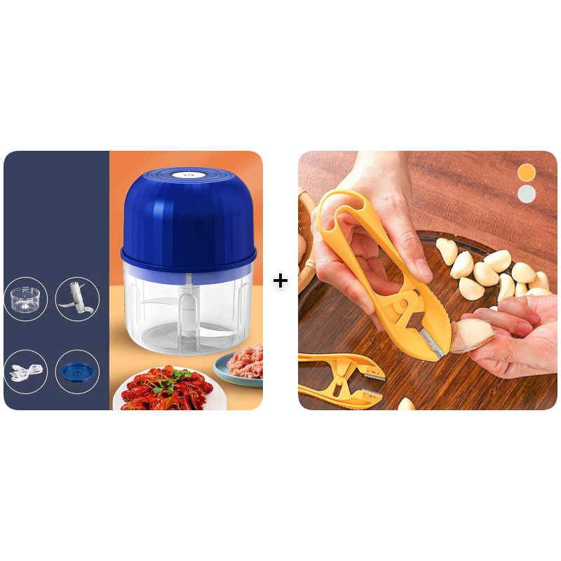 ⚡ 50% RABATT NU! 🔪 Kraftfull Minihackare – Sladdlös & USB-C Laddning – Perfekt för Snabb Matförberedelse – Enkel att Använda & Rengöra 🍲