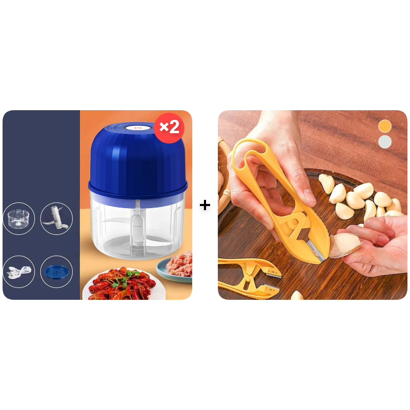 ⚡ 50% RABATT NU! 🔪 Kraftfull Minihackare – Sladdlös & USB-C Laddning – Perfekt för Snabb Matförberedelse – Enkel att Använda & Rengöra 🍲