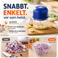 ⚡ 50% RABATT NU! 🔪 Kraftfull Minihackare – Sladdlös & USB-C Laddning – Perfekt för Snabb Matförberedelse – Enkel att Använda & Rengöra 🍲