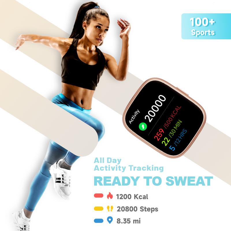 🔥2026 Nyheter i rea⌚ Unisex-smartklocka🎁 Svara och ring samtal🛌 Sömnspårning🏋️ 100 sportlägen💦 IP68 vattentät stegräknare