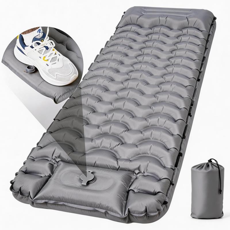 ⛺ 50% RABATT NU!☁️ Utomhustält Uppblåsbar Kudde – Ultrakomfort & Snabb Uppblåsning – Portabel Campingmadrass för Vandring 🎒