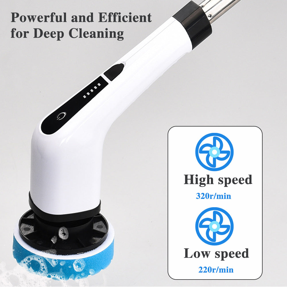 🧽 50 % RABATT! ⚡ Elektrisk roterande rengöringsborste – 7 utbytbara huvuden, 300 RPM & IPX5 vattentät, perfekt för badrum, kök & kakel 🛁