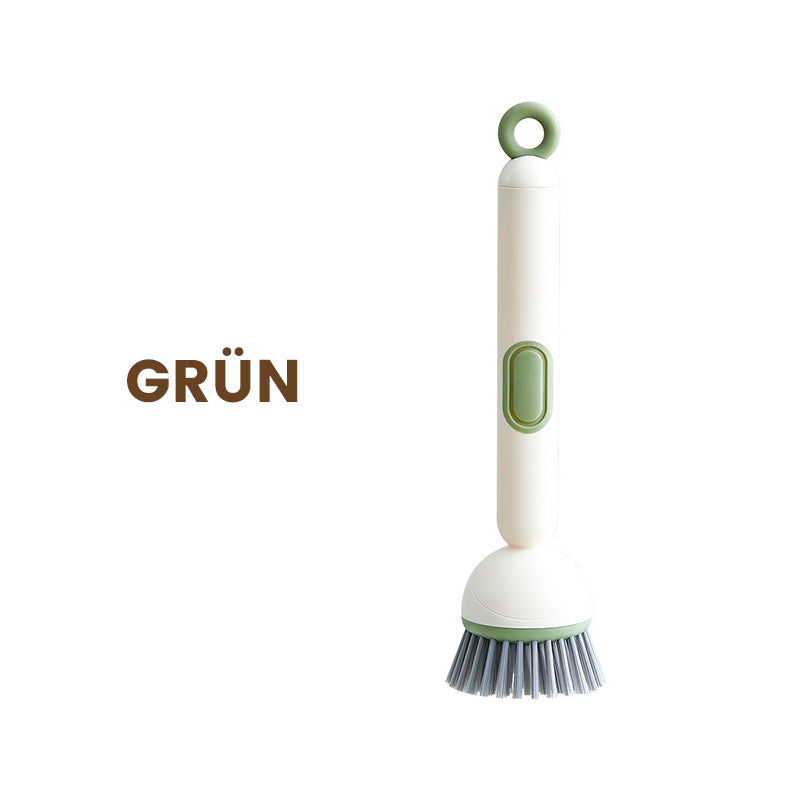 🍳 60 % rabatt! 🧼 Långhandlad roterande rengöringsborste💗 – grundlig rengöring, ryggvänlig, idealisk för bestick 💦