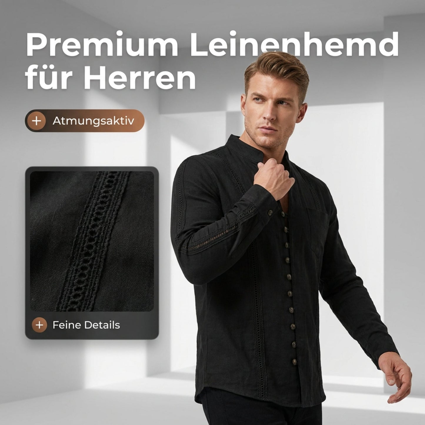 👕 50% RABATT! 🌊 Herr linne knäppbar sommar strandskjorta – Andningsbar, lätt & ledig passform – perfekt för soliga dagar, picknick eller en avslappnad semester 🏖️