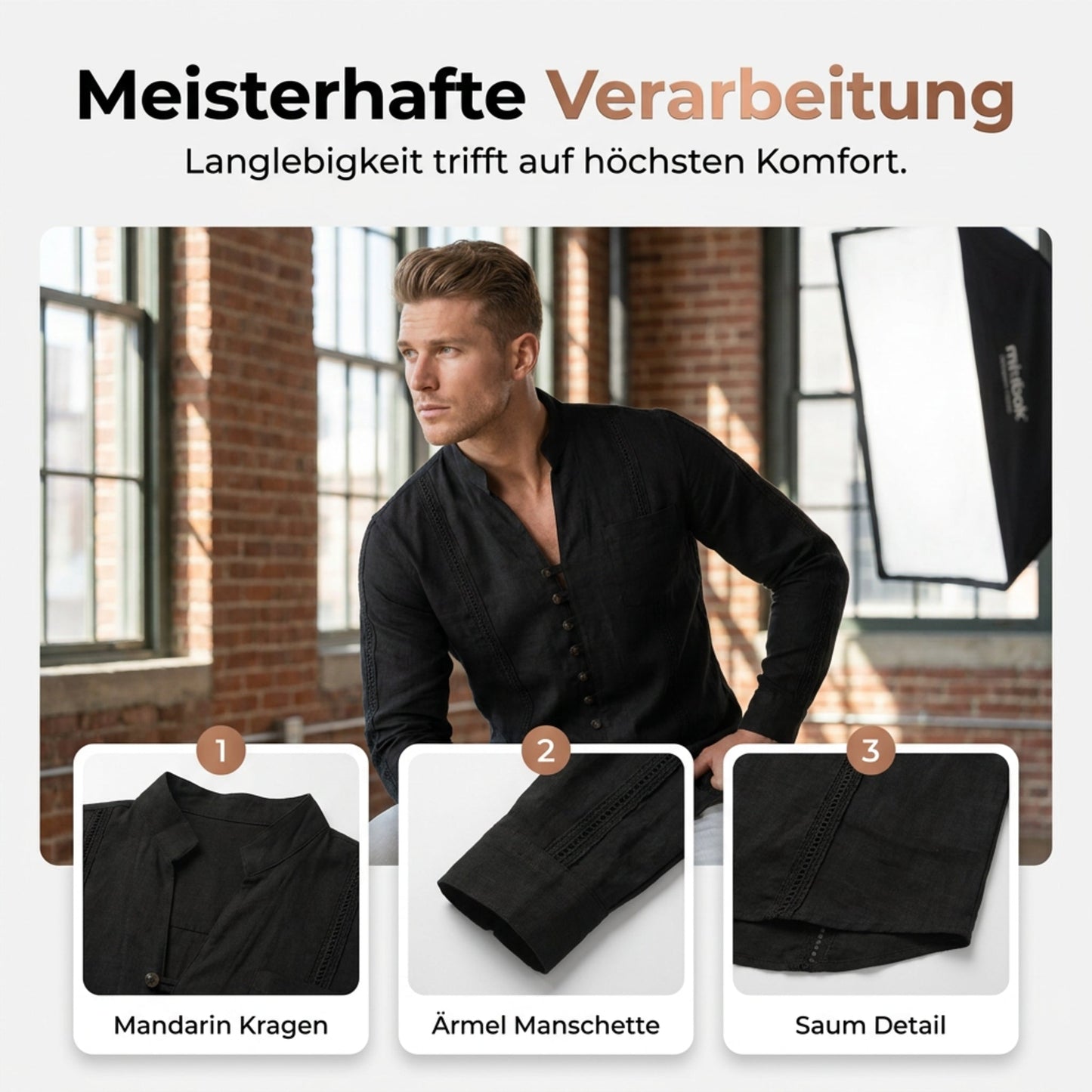 👕 50% RABATT! 🌊 Herr linne knäppbar sommar strandskjorta – Andningsbar, lätt & ledig passform – perfekt för soliga dagar, picknick eller en avslappnad semester 🏖️