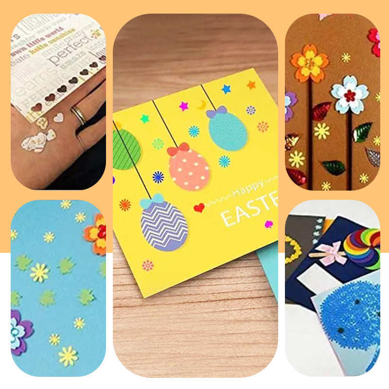 ✂️ KÖP 2 FÅ 1 GRATIS! 🎨 DIY-pappersstansset för barn – skapa roliga former (stjärnor/hjärtan/djur) för pyssel och scrapbooking 🧒✨