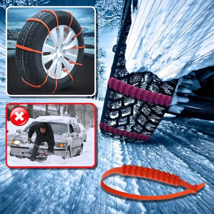 🚗 Kampanj 2026 – 56 % rabatt! ❄️🌨️ Universella återanvändbara snökedjor i nylon – säker vinterkörning ✨ Sand, snö och lera ✨