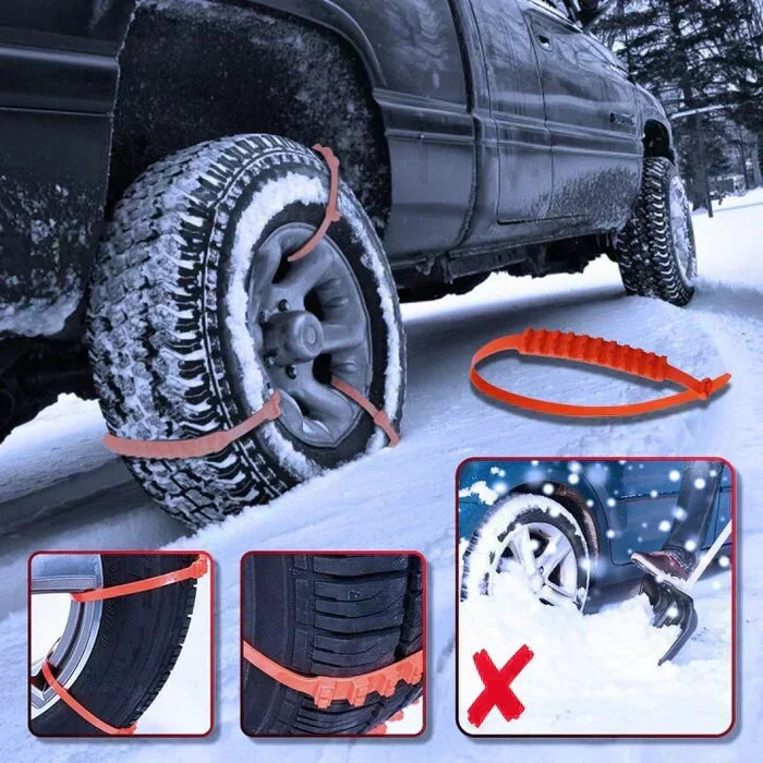 🚗 Kampanj 2026 – 56 % rabatt! ❄️🌨️ Universella återanvändbara snökedjor i nylon – säker vinterkörning ✨ Sand, snö och lera ✨