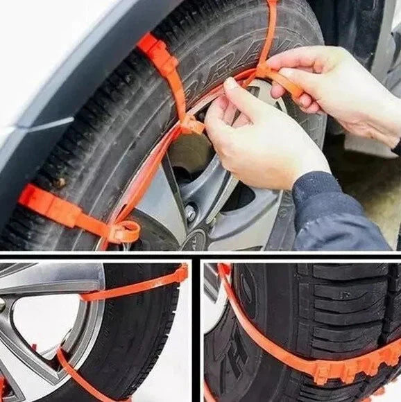 🚗 Kampanj 2026 – 56 % rabatt! ❄️🌨️ Universella återanvändbara snökedjor i nylon – säker vinterkörning ✨ Sand, snö och lera ✨