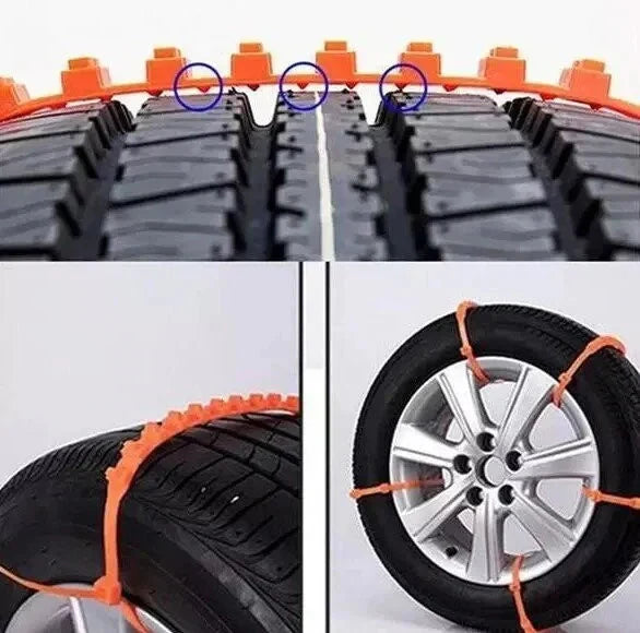 🚗 Kampanj 2026 – 56 % rabatt! ❄️🌨️ Universella återanvändbara snökedjor i nylon – säker vinterkörning ✨ Sand, snö och lera ✨