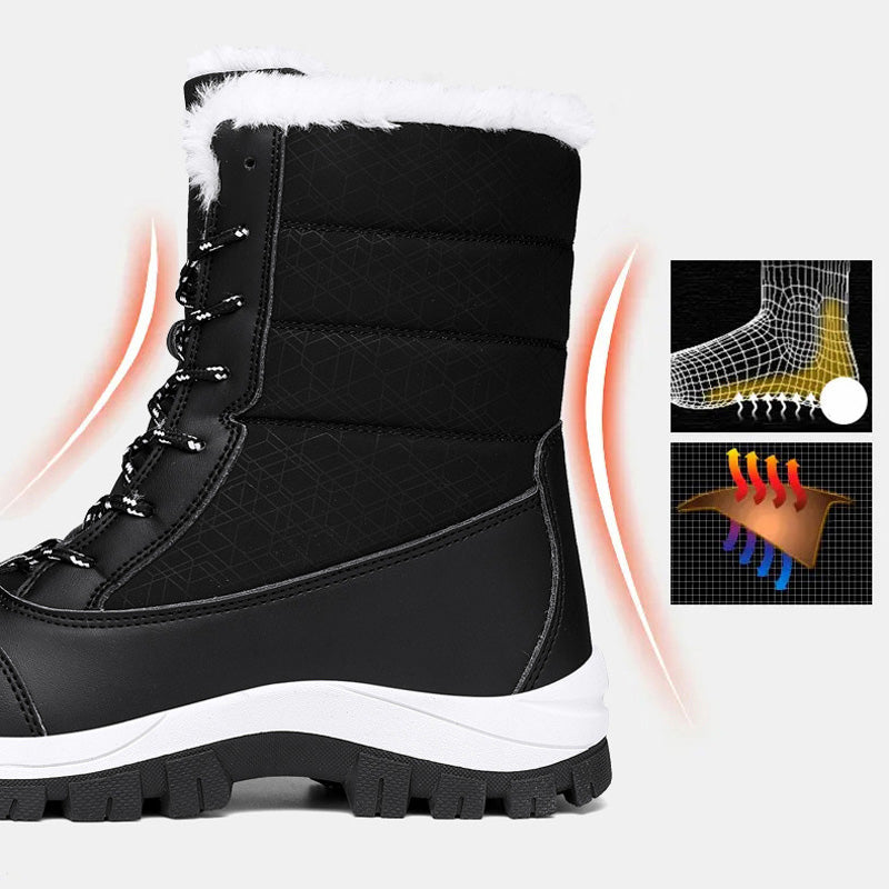 📢 57 % rabatt!!!🔥 Vattentäta och ultravarma vinterstövlar för kvinnor – eleganta, halkfria och andningsbara! ❄️👢