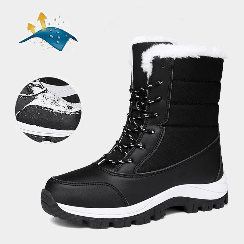 📢 57 % rabatt!!!🔥 Vattentäta och ultravarma vinterstövlar för kvinnor – eleganta, halkfria och andningsbara! ❄️👢