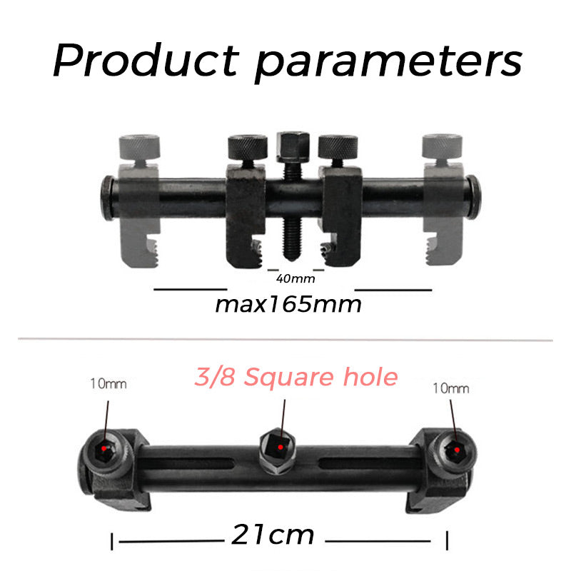 🔧 50 % RABATT NU! ⚙️ Justerbart verktyg för borttagning av vevaxelskivor – 40–165 mm, robust konstruktion & exakt passform – perfekt för bilreparation 🚗