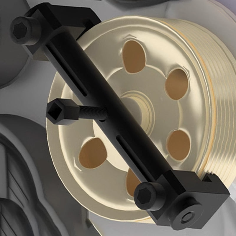 🔧 50 % RABATT NU! ⚙️ Justerbart verktyg för borttagning av vevaxelskivor – 40–165 mm, robust konstruktion & exakt passform – perfekt för bilreparation 🚗
