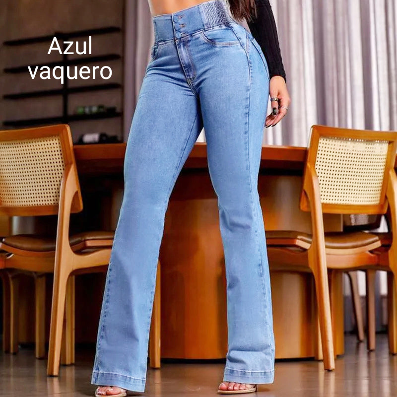 🔥64 % rabatt! ⏰ Högmidjade stretchbyxor med utsvängda ben – förlänger din silhuett, stretchig komfort, elegant stil hela dagen👖✨De första hundra kunderna får en gratis present🎁