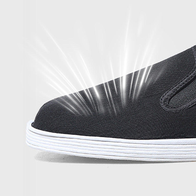 Unisex andningsbara tusenlagers slip-on tyg arbetsskor