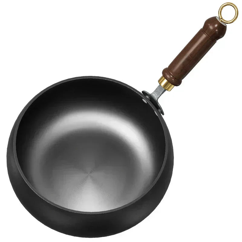 🔥Detta är sista dagen av kampanjen🔥Obelagd tjock järnpanna
