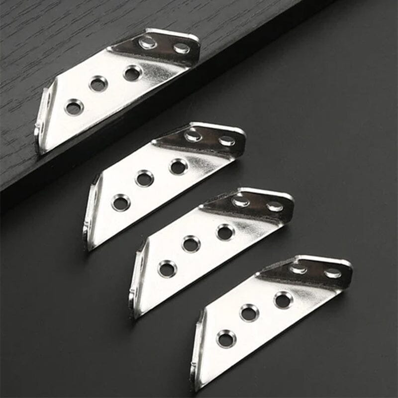 🔩 50 % RABATT NU! 🪑 Universal hörnanslutning för möbler i rostfritt stål – stabil, hållbar & trapetsformad – perfekt för möbelreparation och förstärkning 🛠️
