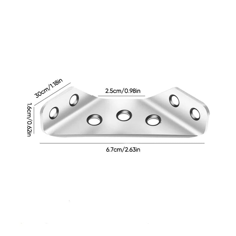🔩 50 % RABATT NU! 🪑 Universal hörnanslutning för möbler i rostfritt stål – stabil, hållbar & trapetsformad – perfekt för möbelreparation och förstärkning 🛠️